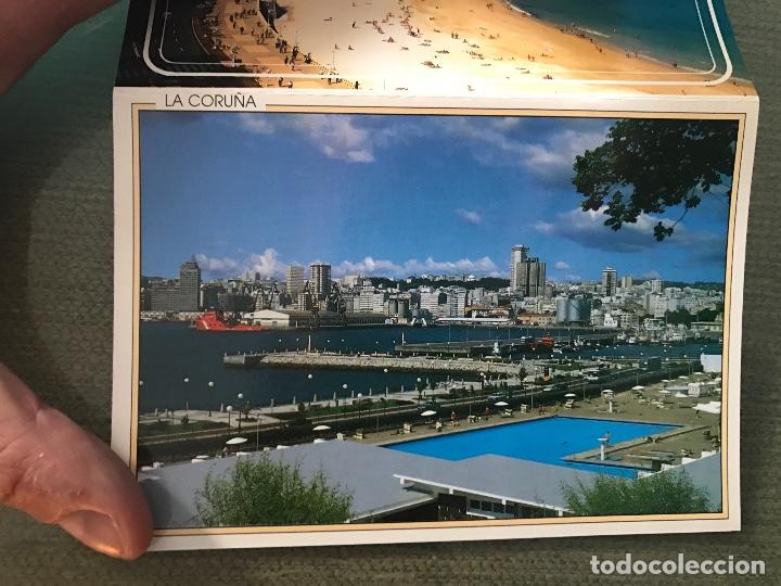 Postales: ANTIGUO ACORDE&Oacute;N POSTALES LA CORU&Ntilde;A - Foto 5