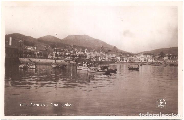 Postales: CANGAS PONTEVEDRA. UNA VISTA. ED. UNIQUE. POSTAL FOTOGR&Aacute;FICA.
