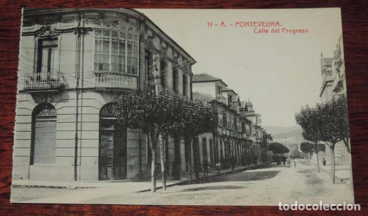 Postales: Postal de Pontevedra, n. 11 A, calle del Progreso, Edici&oacute;n Thomas, Sin circular. - Foto 1