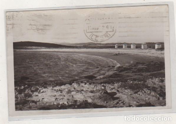 Postais: Balneario de la Toja. La Playa. Acabado fotogr&aacute;fico. Circulada en 1932