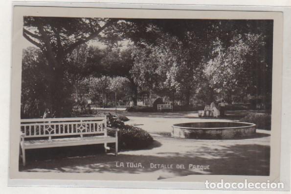 Postais: Balneario de la Toja. Detalle del parque. Circulada en 1930