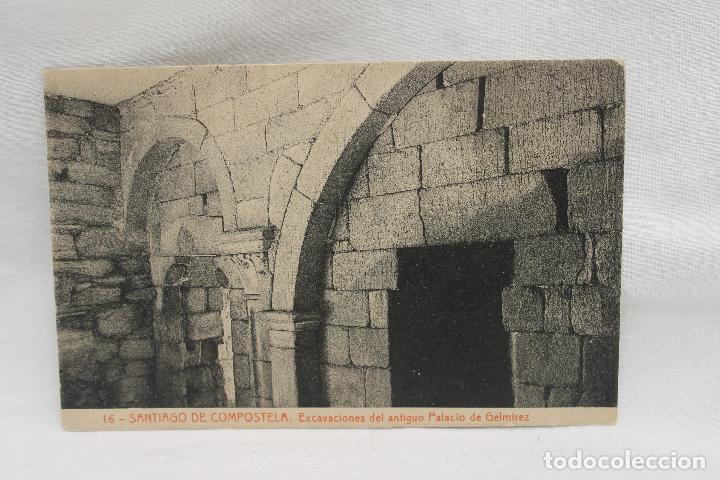Postkarten: POSTAL SANTIAGO DE COMPOSTELA, EXCAVACIONES DEL ANTIGUO PALACIO DE GELMIREZ.