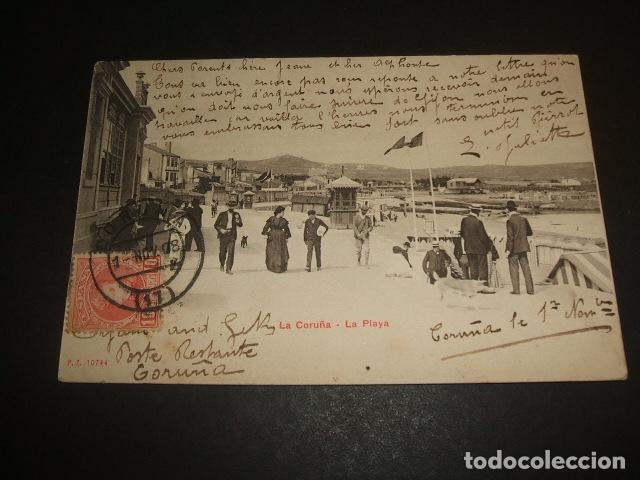 Postales: LA CORU&Ntilde;A LA PLAYA ED. P Z - Foto 1