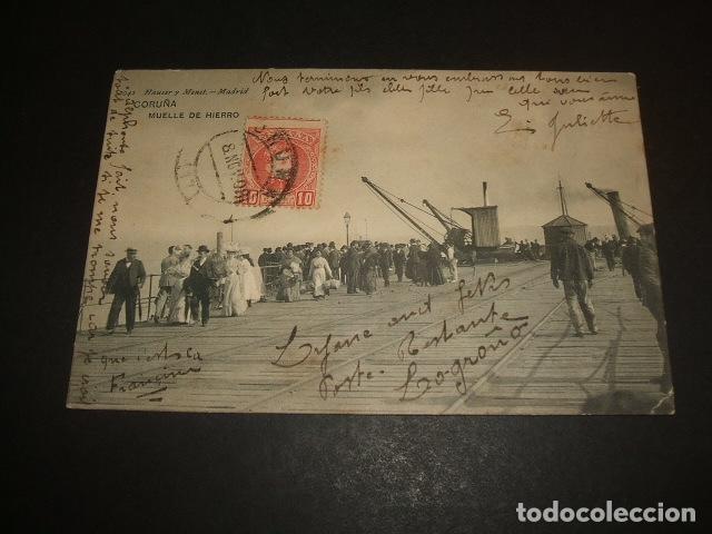 Postales: LA CORU&Ntilde;A MUELLE DE HIERRO - Foto 1