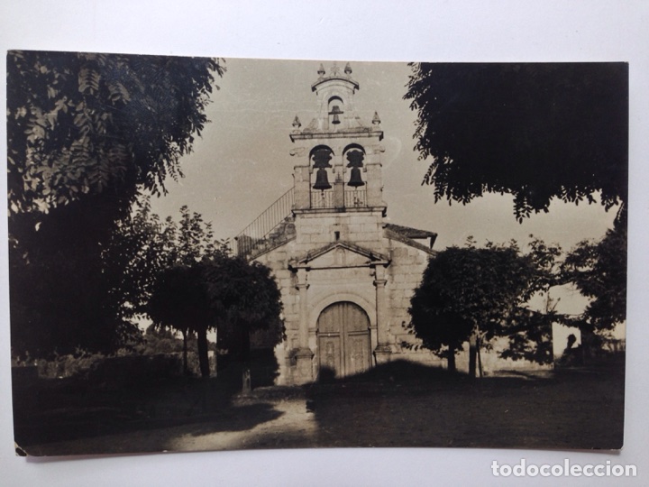 Postales: Salvatierra de Mi&ntilde;o fachada de la iglesia parroquial
