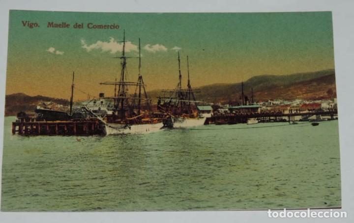 Postales: POSTAL DE VIGO, MUELLE DEL COMERCIO, NO CIRCULADA. - Foto 1