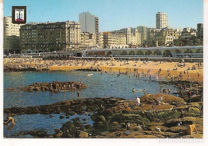 Postales: POSTAL: PLAYA DE RIAZOR. LA CORU&Ntilde;A. (ST/46) - Foto 1