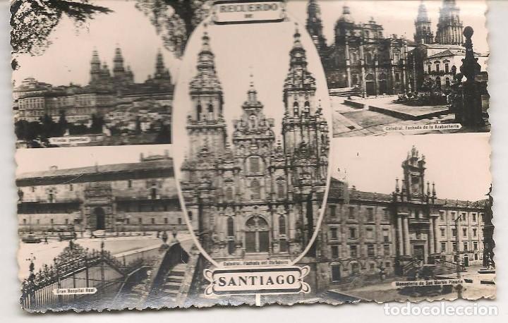 Postales: POSTAL: FOTO / POSTAL. RECUERDO DE SANTIAGO.  (C/A33)