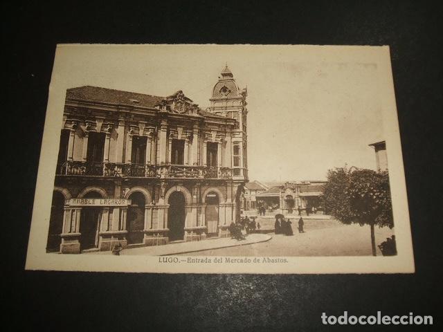 Postales: LUGO ENTRADA DEL MERCADO DE ABASTOS - Foto 1
