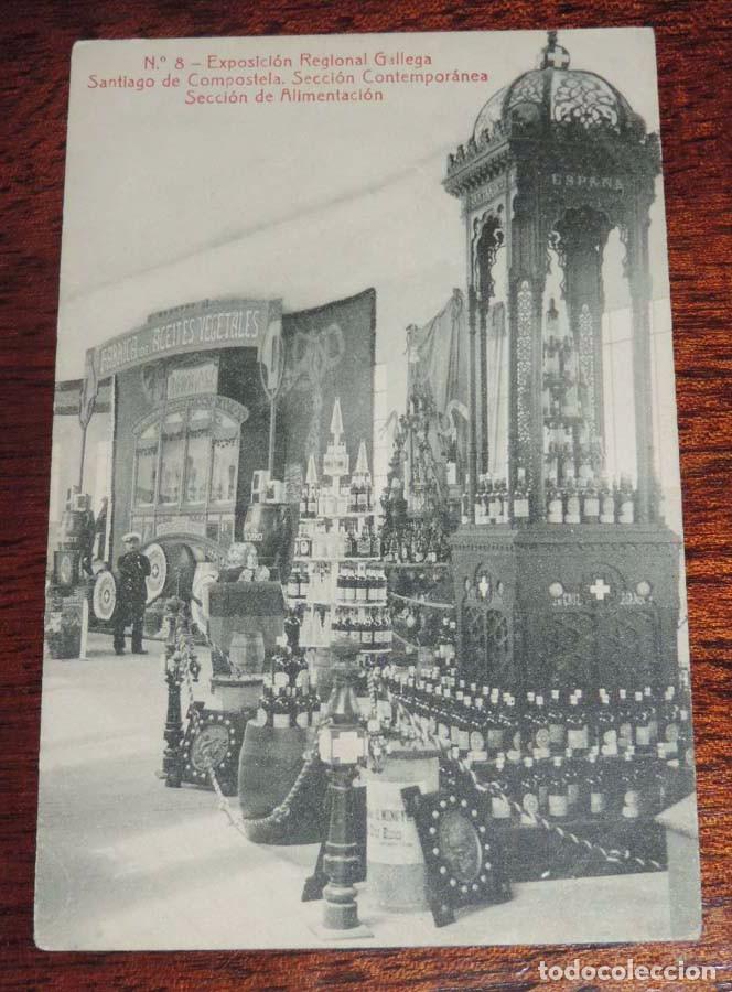 Postkarten: ANTIGUA POSTAL DE LA EXPOSICION REGIONAL GALLEGA, N.8, SANTIAGO DE COMPOSTELA, SECCION CONTEMPORANEA