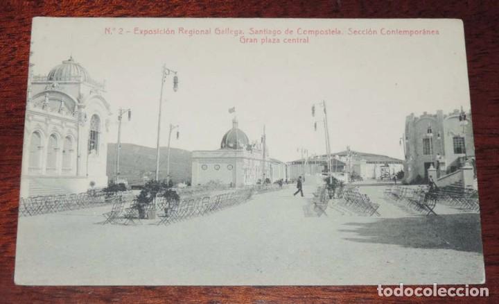 Postkarten: ANTIGUA POSTAL DE LA EXPOSICION REGIONAL GALLEGA, N.2, SANTIAGO DE COMPOSTELA, SECCION CONTEMPORANEA