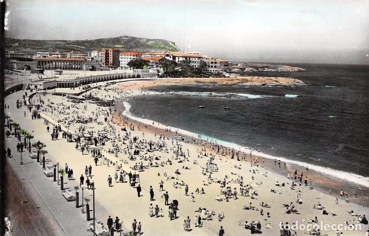 Postales: LA CORU&Ntilde;A.- PLAYA DE RIAZOR