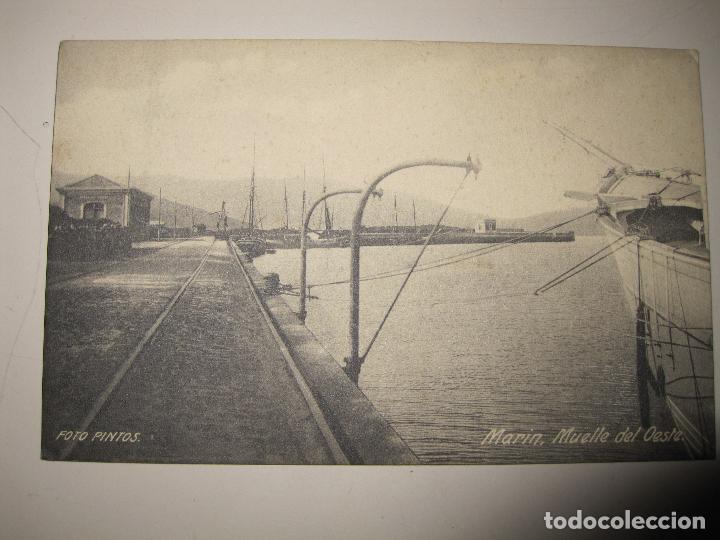 Postales: Postal de Marin, Muelle del Oeste. Foto Pintos. Sin escribir ni circular