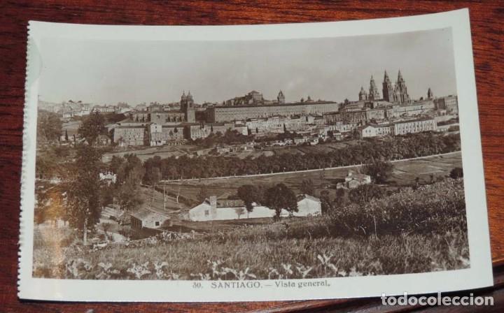 Postkarten: Foto postal de Santiago de Compostela, A. Coru&ntilde;a. Vista General, n. 30, Ed. Helitiopia Artistica Esp
