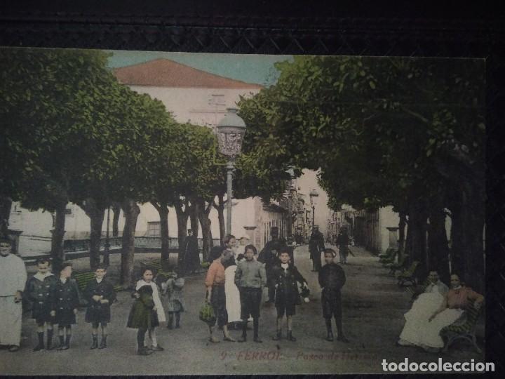 Postales: PASEO DE HERRERA .  FERROL.  NO CIRCULADA. - Foto 1
