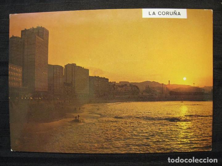 Postales: POSTAL LA CORU&Ntilde;A - PLAYA DE RIAZOR. - Foto 1