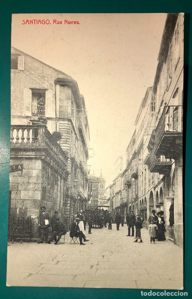 Postales: POSTAL DE SANTIAGO RUA NUEVA - Foto 1
