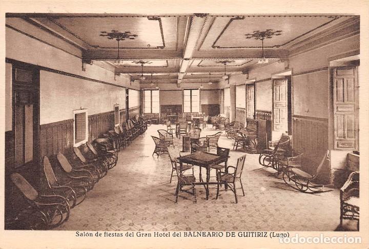 Postales: SAL&Oacute;N DE BAILE DEL GRAN HOTEL  DEL BALNEARIO DE GUITIRIZ (LUGO)