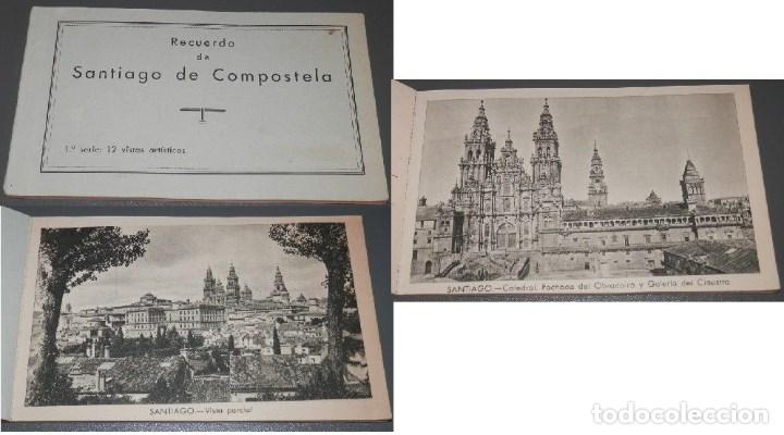 Postales: LIBRETA CON 12 POSTALES ANTIGUOS DE SANTIAGO  DE COMPOSTELA