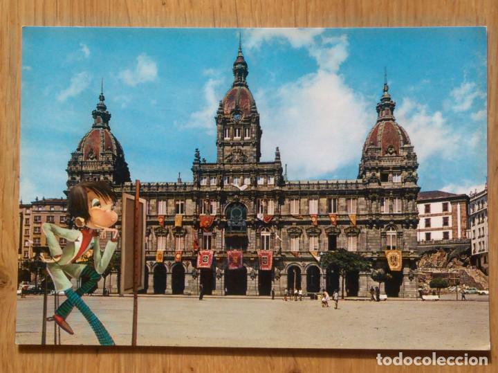 Postales: LA CORU&Ntilde;A - PALACIO MUNICIPAL - Foto 1