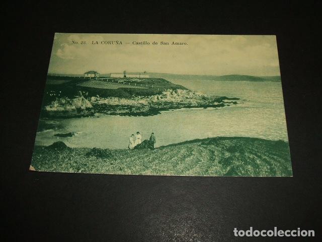 Postales: LA CORU&Ntilde;A CASTILLO DE SAN AMARO - Foto 1