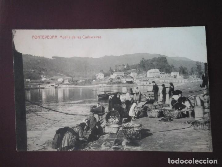 Postales: PONTEVEDRA.  MUELLE DE LAS CORBACEIRAS.  SIN CIRCULAR. - Foto 1