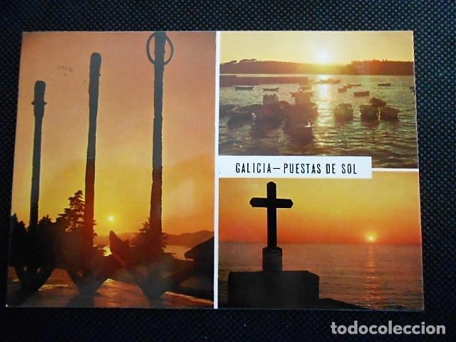 Postales: GALICIA. PUESTAS DE SOL. CIRCULADA 1980