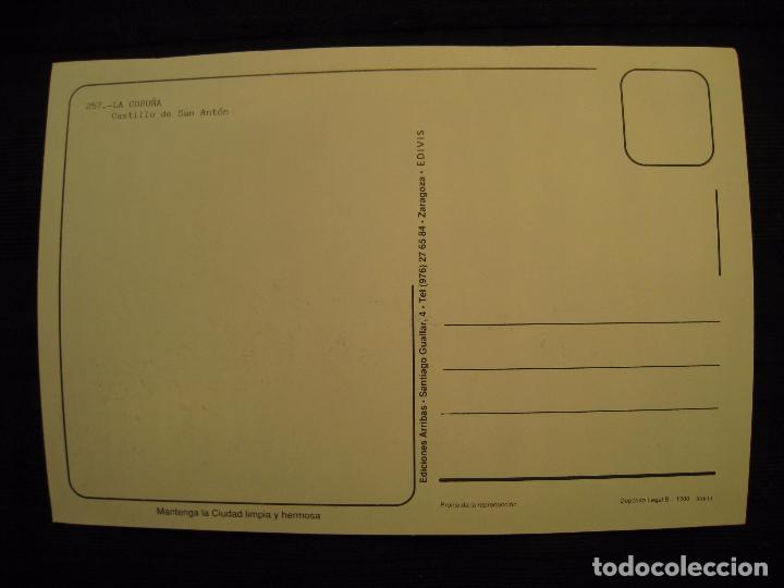 Postales: POSTAL LA CORU&Ntilde;A - CASTILLO DE SAN ANTON. - Foto 3
