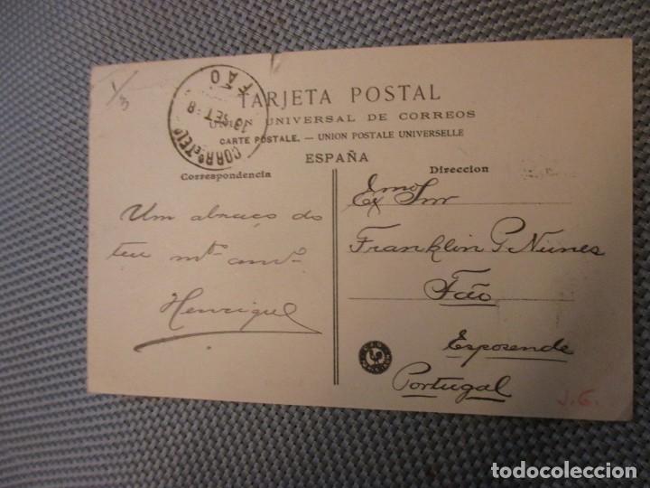 Postales: PONTEVEDRA - LA ALAMEDA - CIRCULADA 1908, UNION POSTAL. - Foto 2