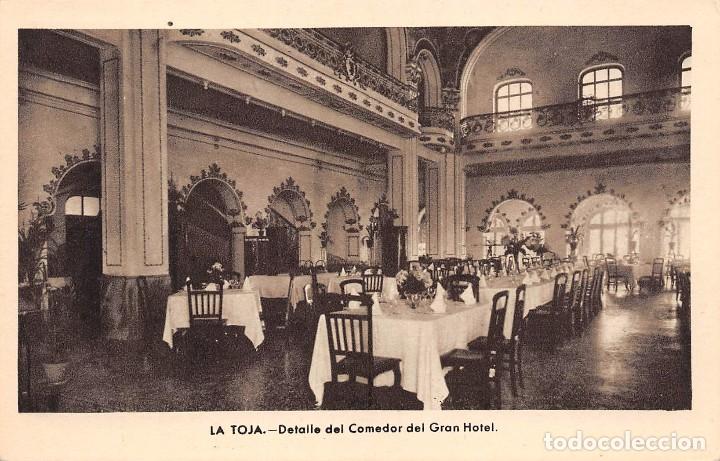 Cartoline: LA TOJA.- DETALLE DEL COMEDOR DEL GRAN HOTEL