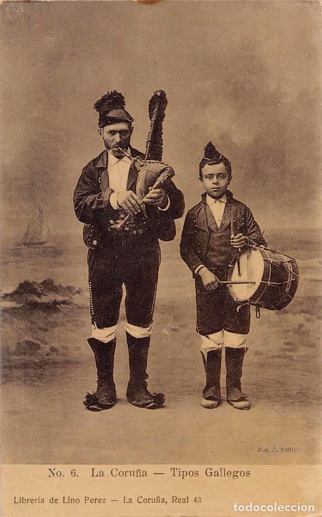 Postales: LA CORU&Ntilde;A.- TIPOS GALLEGOS