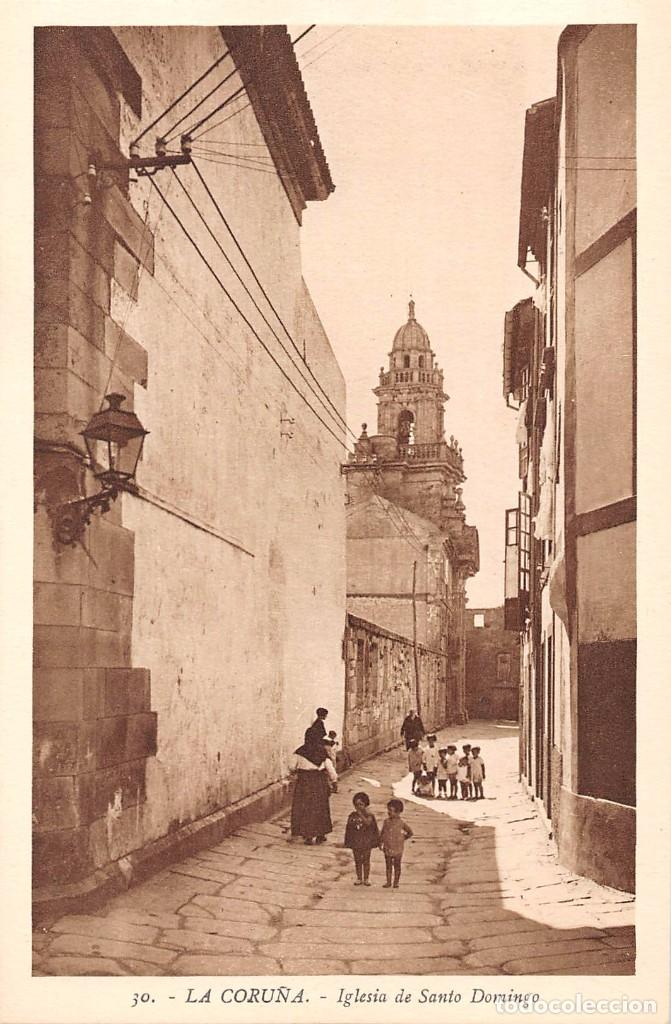 Cartoline: LA CORU&Ntilde;A.- IGLESIA DE SANTO DOMINGO