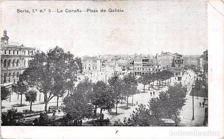Cartoline: LA CORU&Ntilde;A.- PLAZA DE GALICIA