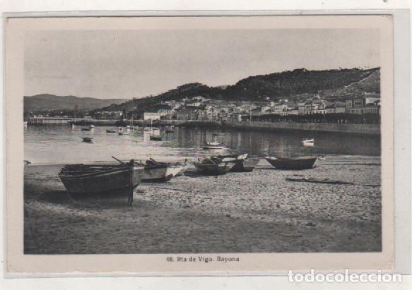 Cartoline: 46 Ria de Vigo. Bayona. Fotograf&iacute;a Roisin. Sin circular.