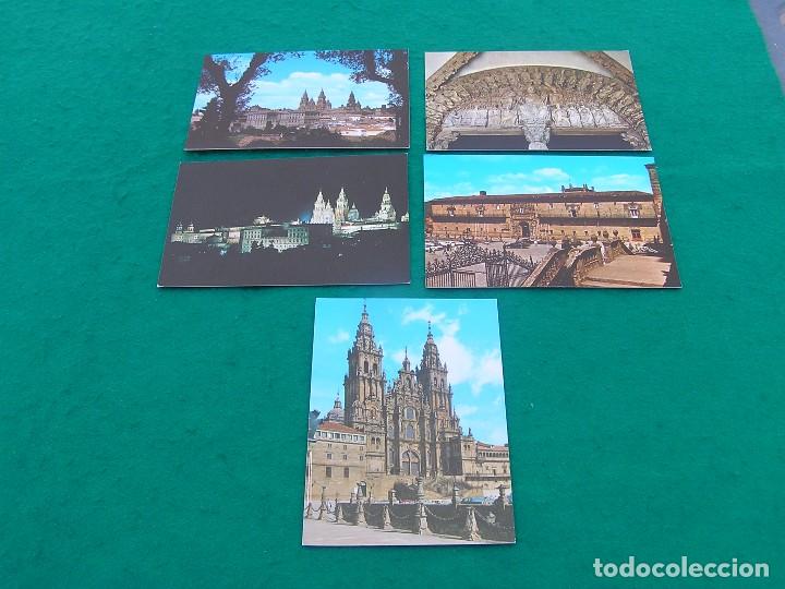 Postales: Lote de 5 postales a color de Santiago de Compostela. Sin escribir ni circular.