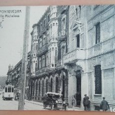 Cartoline: POSTAL PONTEVEDRA Nº 3 CALLE MICHELENA GALICIA COCHE TRANVIA