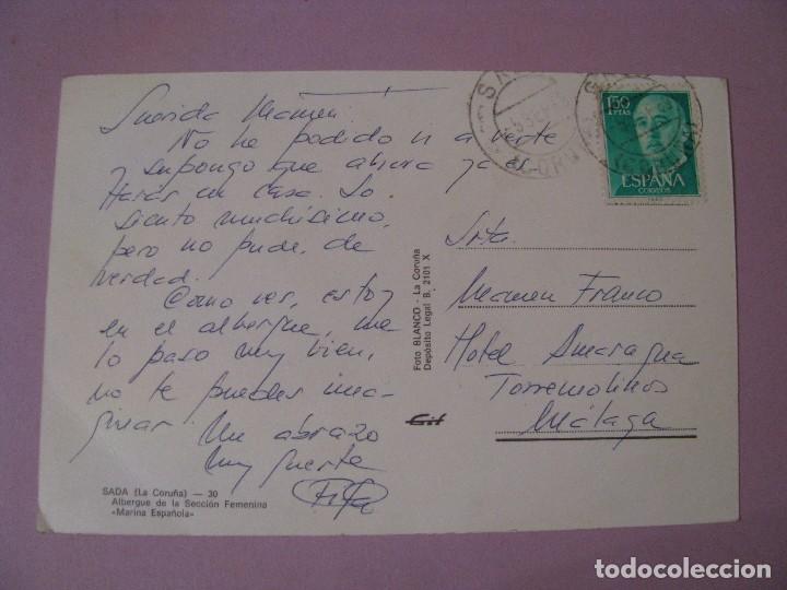 Postales: POSTAL DE SADA (LA CORU&Ntilde;A). CIRCULADA EN 1969. - Foto 2