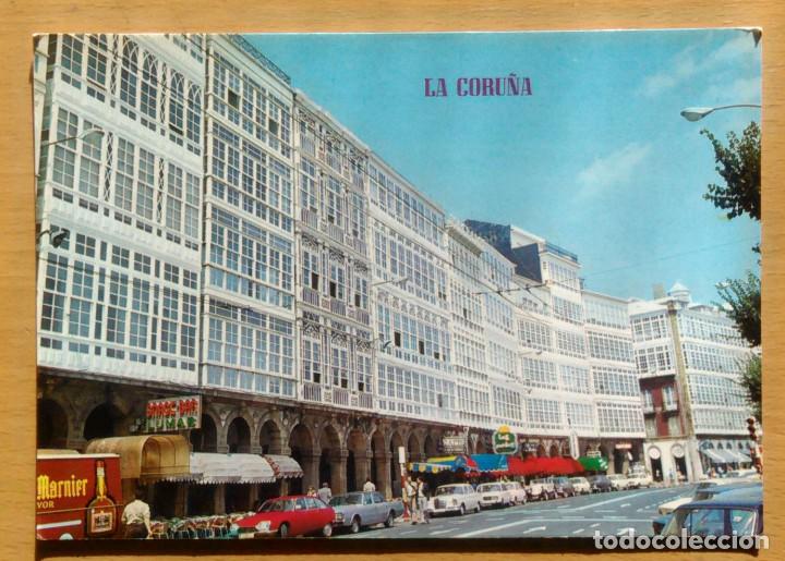 Postales: LA CORU&Ntilde;A - AVENIDA DE LA MARINA - Foto 1