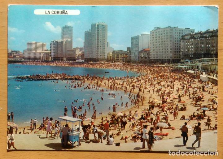 Postales: LA CORU&Ntilde;A - PLAYA DE RIAZOR - Foto 1