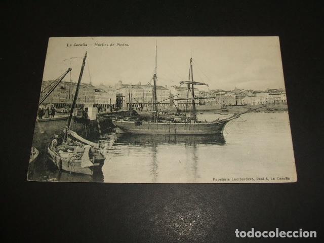 Postales: LA CORU&Ntilde;A MUELLES DE PIEDRA - Foto 1