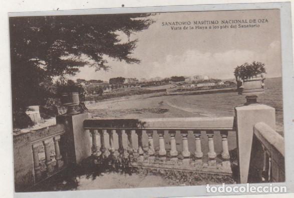 Postais: Sanatorio maritimo Nacinal de Oza. Vista de la playa a los pies del sanatorio. Sin circular.