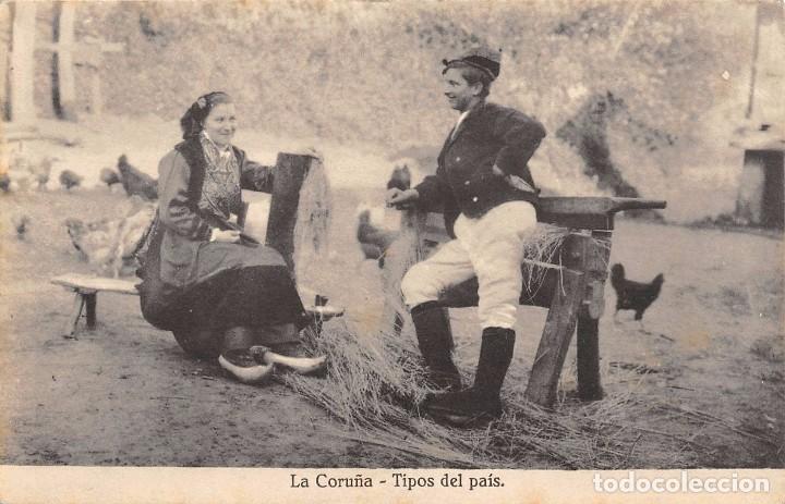 Postkarten: LA CORU&Ntilde;A.- TIPOS DEL PA&Iacute;S