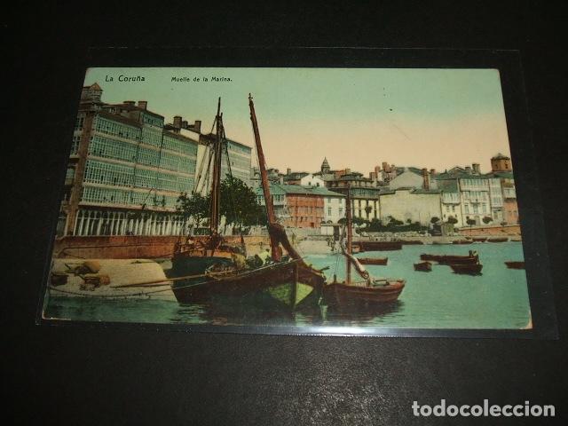 Postales: LA CORU&Ntilde;A MUELLE DE LA MARINA - Foto 1