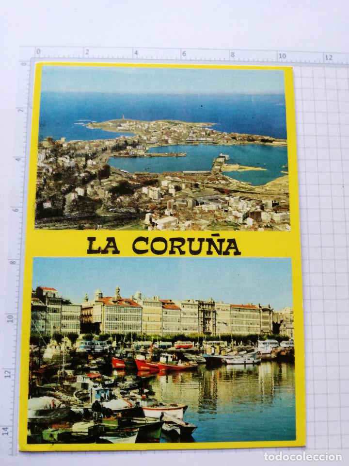 Postales: POSTAL N&ordm; 45 - GALICIA -LA CORU&Ntilde;A, VISTA AEREA - ED. ALARDE 1969