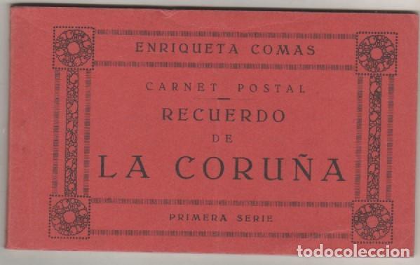 Postales: Enriqueta Comas Carnet postal Rercuerdo de la Coru&ntilde;a. 1&ordf; serie contiene 7 postales