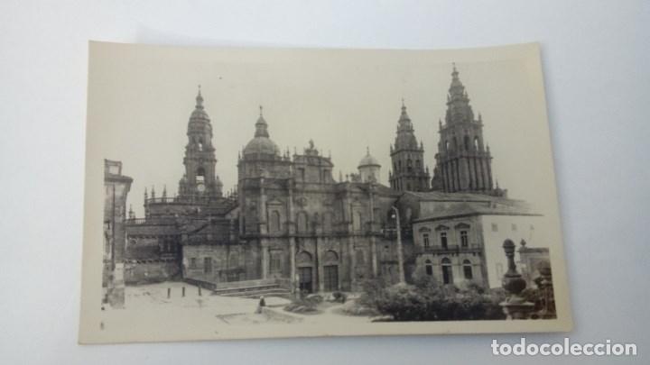 Cartes Postales: POSTAL ANTIGUA DE SANTIAGO DE COMPOSTELA CATEDRAL FACHADA NORTE HELIOTIPIA ARTISTICA ESPA&Ntilde;OLA