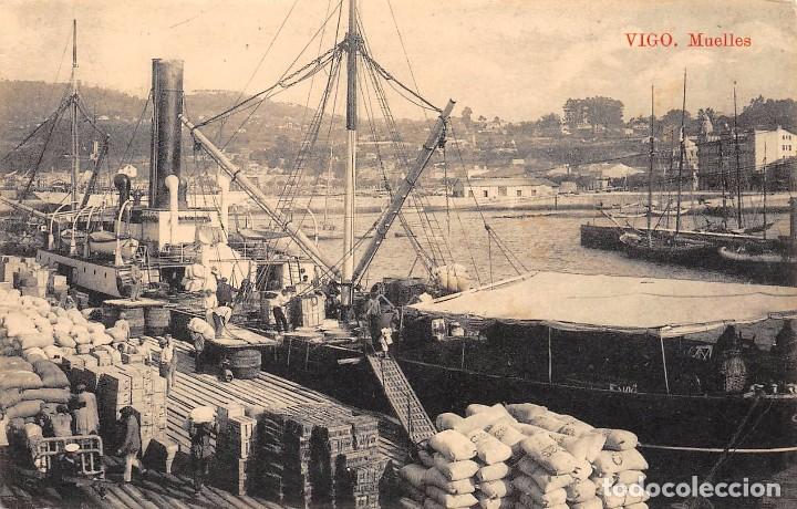 Postales: VIGO.- MUELLES - Foto 1