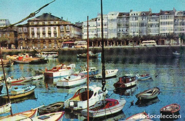 Postales: LA CORU&Ntilde;A DARSENA DE LA MARINA - Foto 1