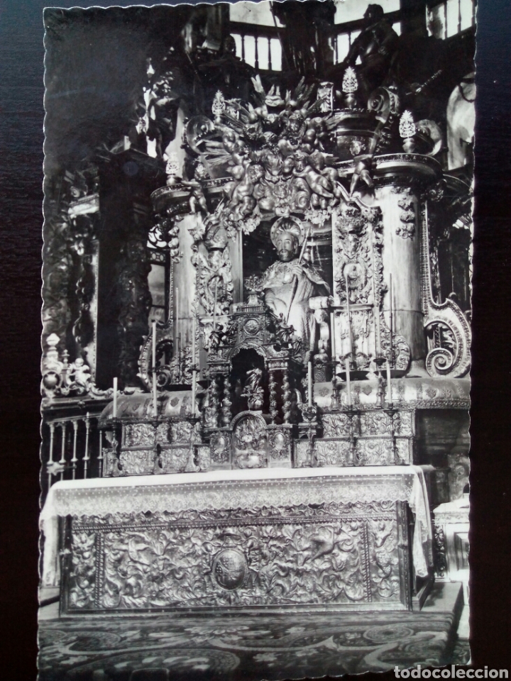 Postales: Postal de Santiago de Compostela. Altar Mayor. Imagen P&eacute;trea.