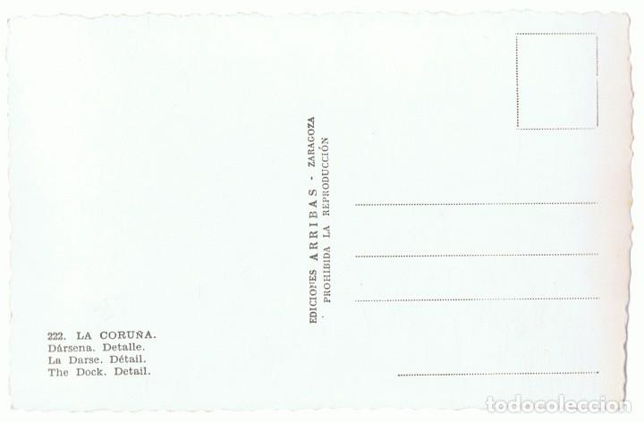 Postales: POSTAL DE LA CORU&Ntilde;A D&Aacute;RSENA N&ordm; 222 - Foto 2